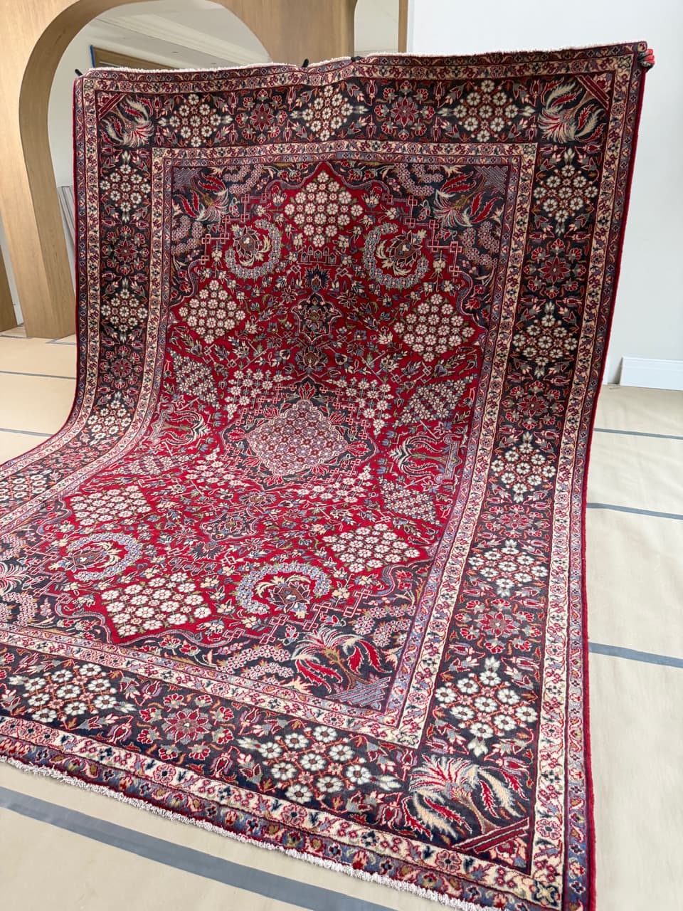 Rug Keshan 400x290 cm, red, wool, Iran - 192371