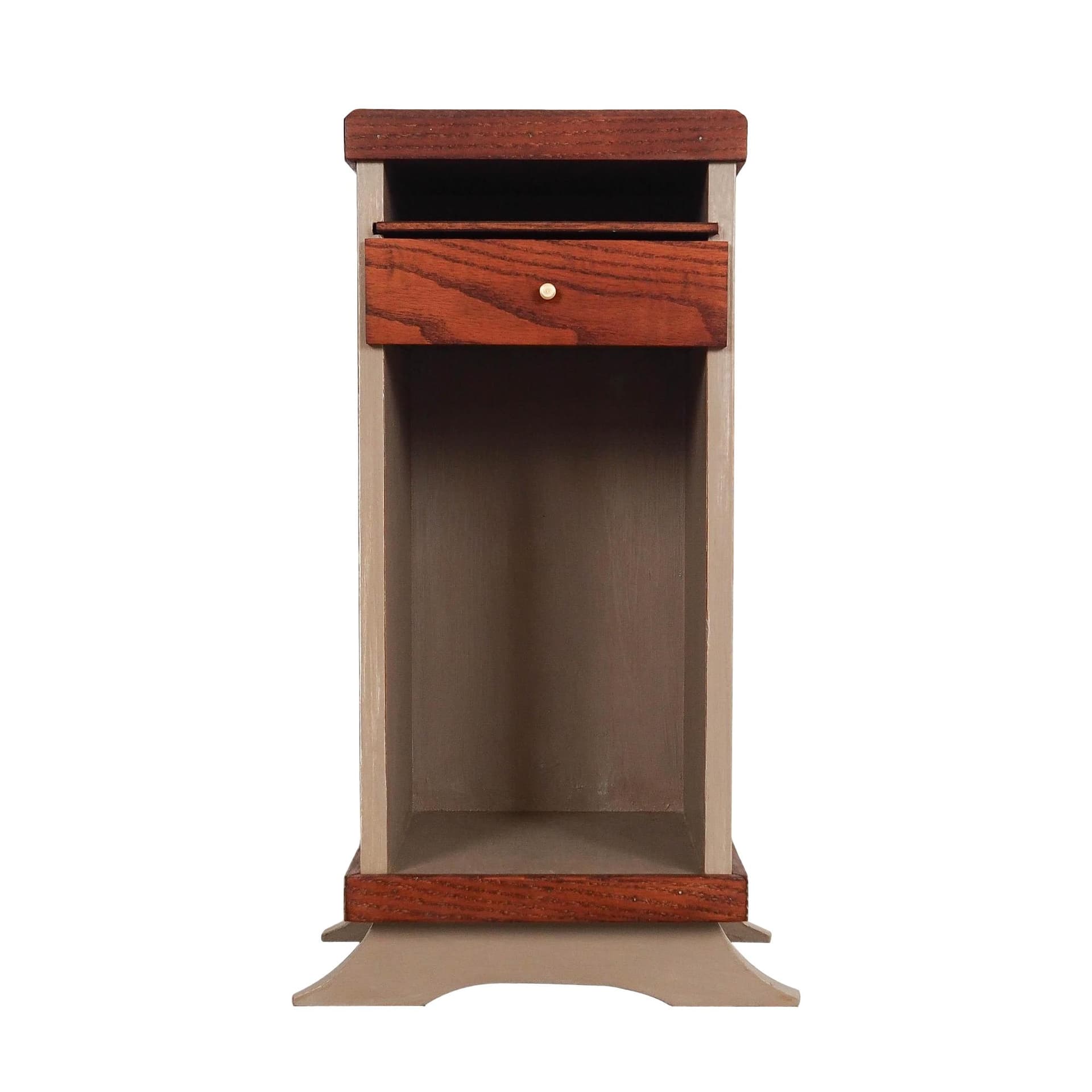 Szafka, szary, dąb, Dania, lata 60.