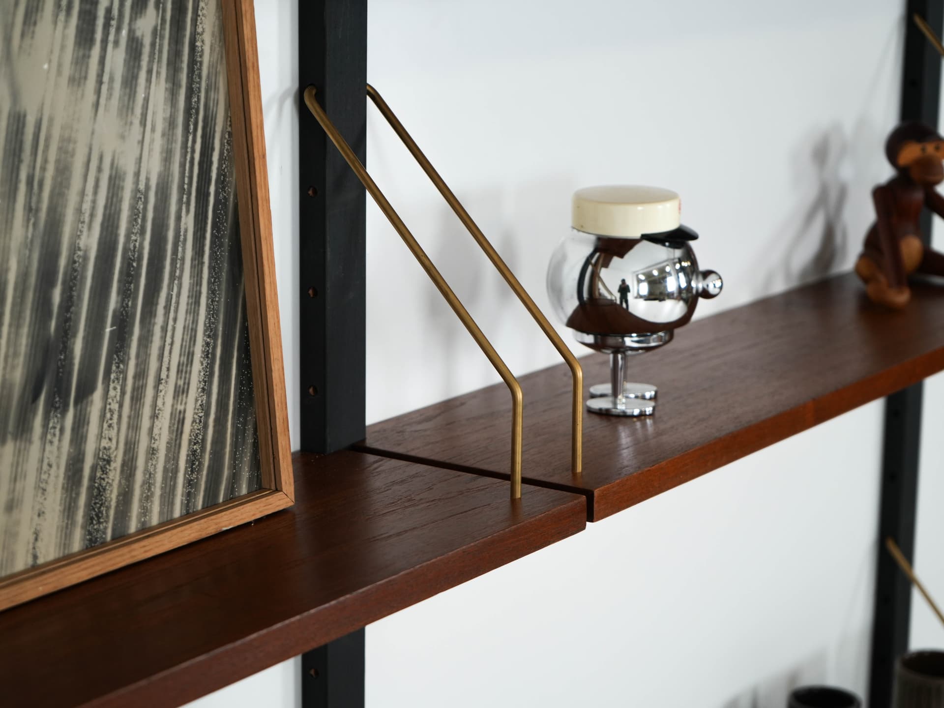 Shelving unit PS System, brown teak, Randers Møbelfabrik, Denmark, 1960s. - 192542