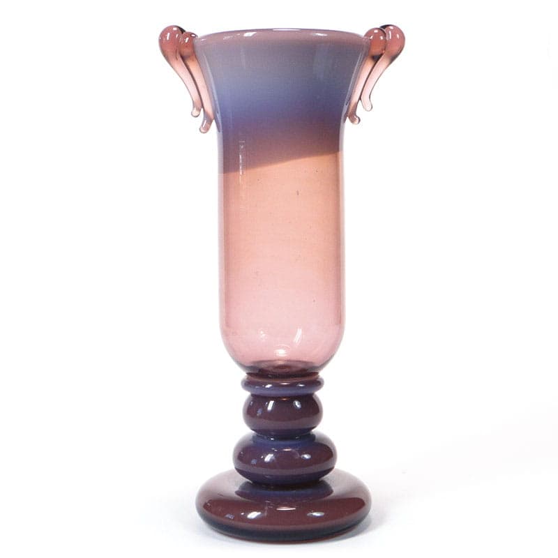 Wazon amfora, szkło różowy, proj. J. Słuczan-Orkusz, Polska, lata 70. - 192600