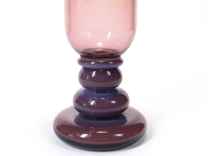 Wazon amfora, szkło różowy, proj. J. Słuczan-Orkusz, Polska, lata 70. - 192599