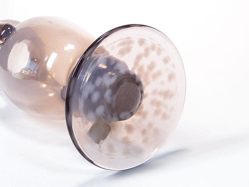 Wazon amfora, fiolet, szkło, proj. J. Słuczan-Orkusz, Polska, lata 70. - 192604