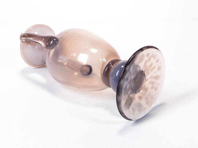 Wazon amfora, fiolet, szkło, proj. J. Słuczan-Orkusz, Polska, lata 70. - 192603