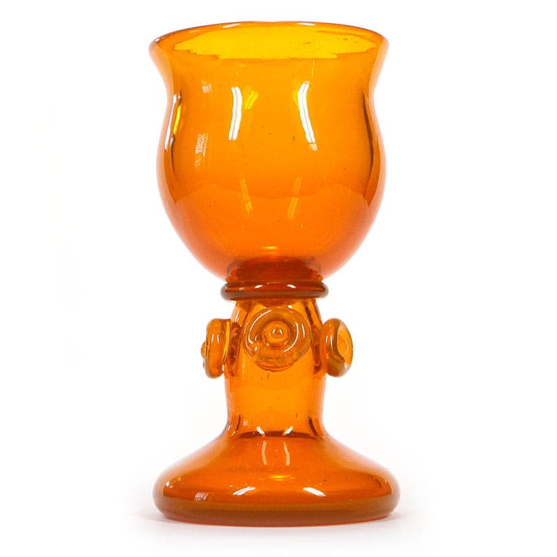 Wazon artystyczny, orange, szkło, proj. J. Słuczan-Orkusz, Polska, lata 70. - 192627