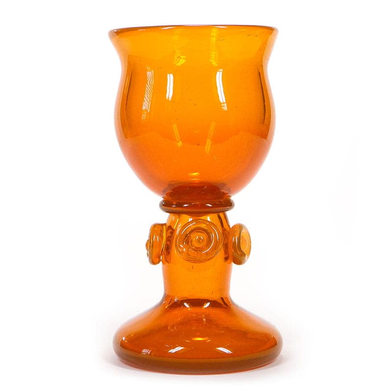 Wazon artystyczny, orange, szkło, proj. J. Słuczan-Orkusz, Polska, lata 70. - 192628