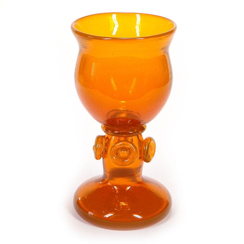 Wazon artystyczny, orange, szkło, proj. J. Słuczan-Orkusz, Polska, lata 70. - 192629