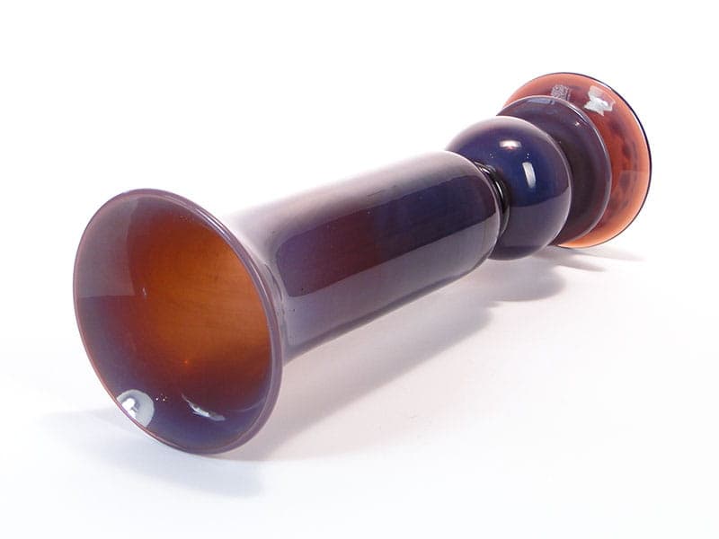 Wazon, szkło fiolet, proj. M. Jakubas, Polska, lata 70. - 192650