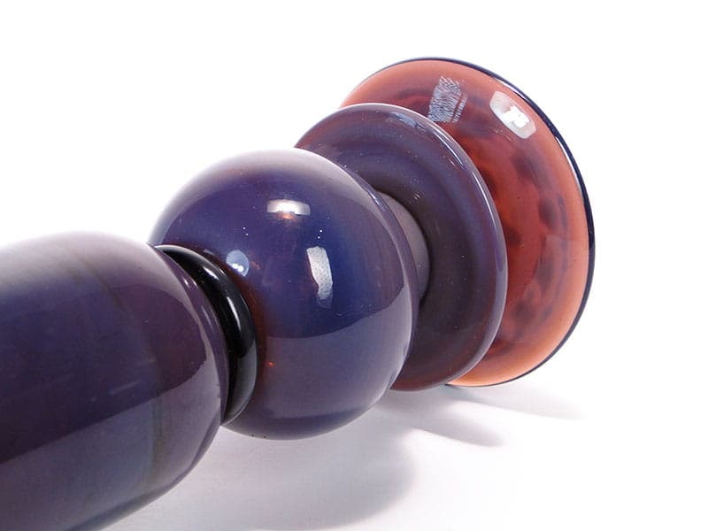 Wazon, szkło fiolet, proj. M. Jakubas, Polska, lata 70. - 192647