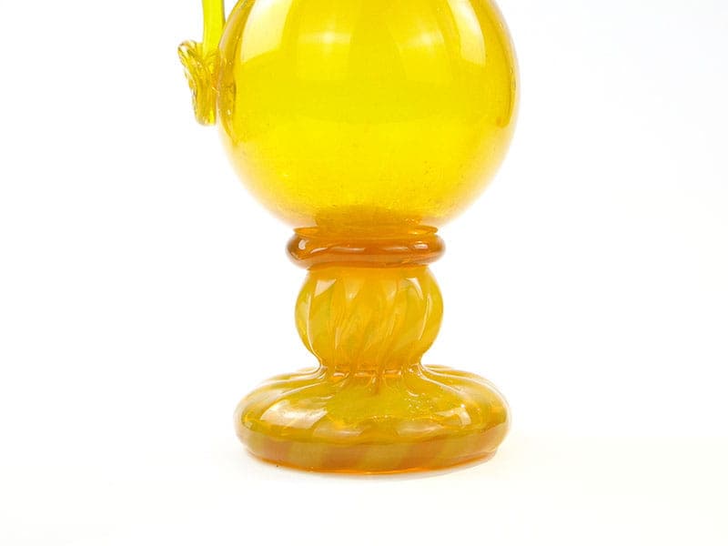 Amfora, szkło żółte, proj. J. Słuczan-Orkusz, Polska, lata 70. - 192658