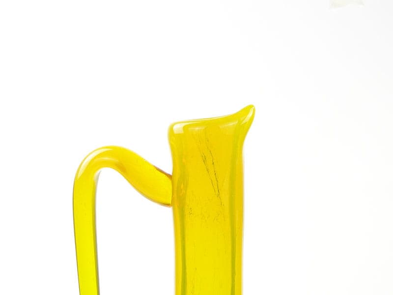 Amfora, szkło żółte, proj. J. Słuczan-Orkusz, Polska, lata 70. - 192657