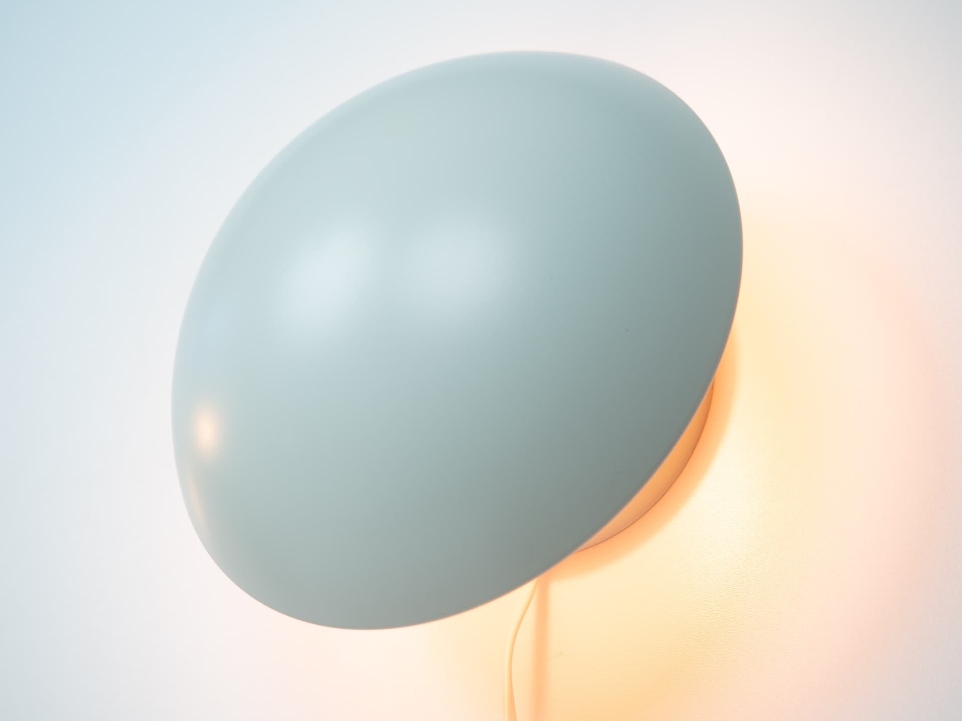 Pair of wall sconces PH Hat, grey metal, by P. Henningsen, Louis Poulsen, Denmark, 1970s. - 192718