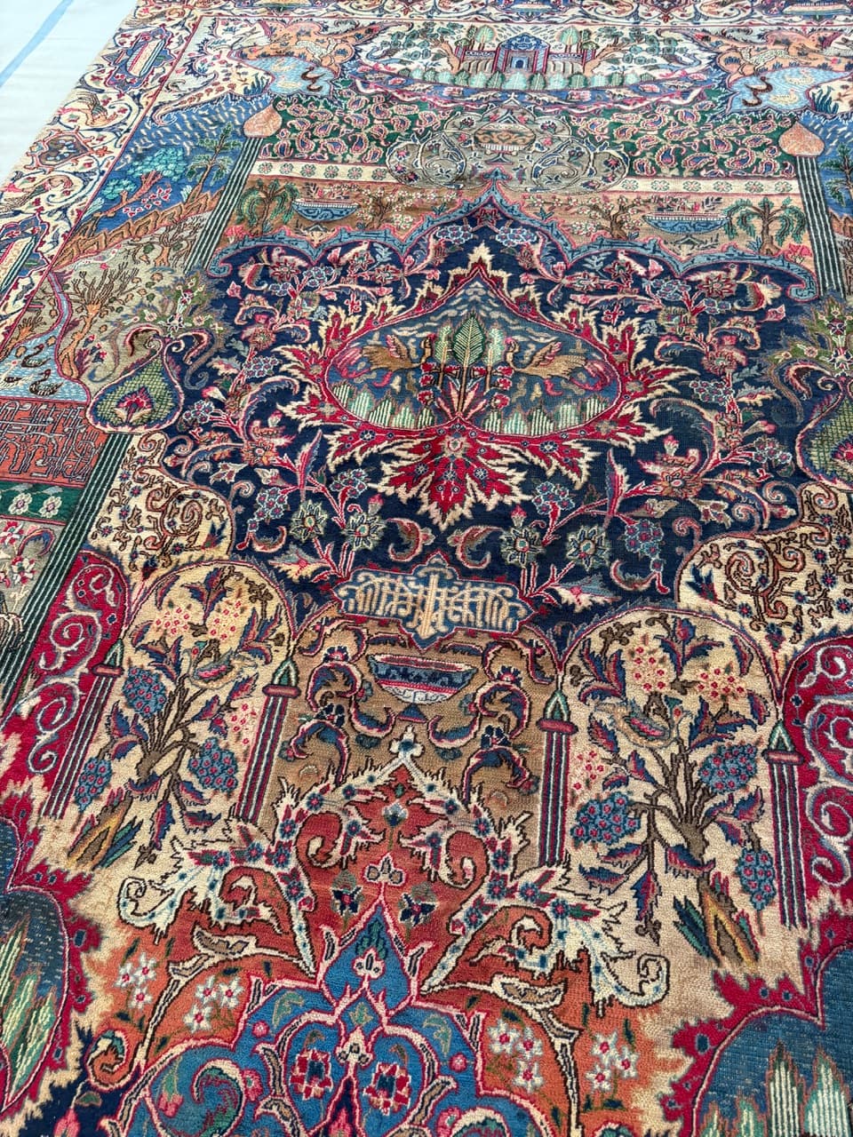 Nowy Dywan Perski Vintage Kaszmirowy Kaschmar Figural 395x290 - 193272