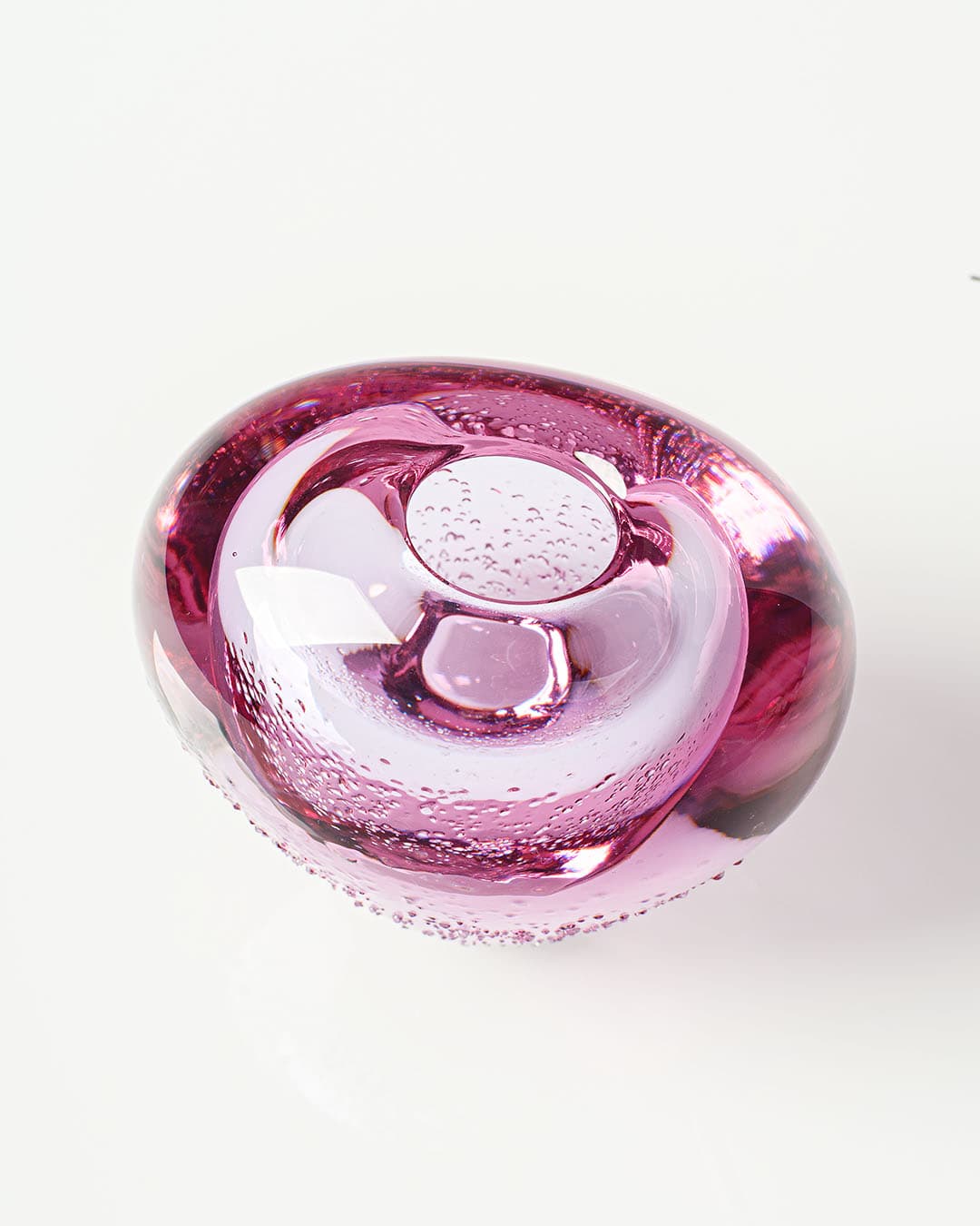 Wazon, szkło neodymowe fioletowy, proj. M. Klinger, Czechosłowacja, lata 70. - 193466