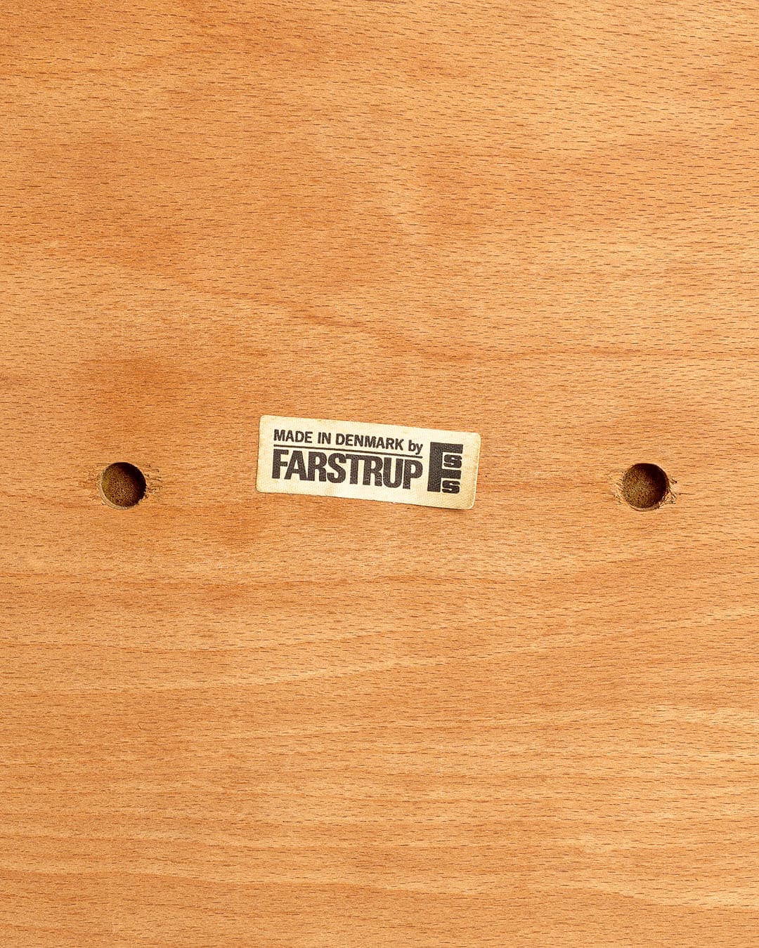 Chair, brown teak, black eco-leather, Farstrup, Denmark, 1970s. - 193497