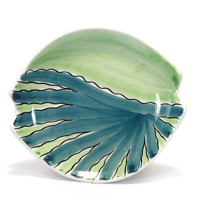 Talerz New Look, zielony, ceramika, proj. E. Piwek-Białoborska, Polska, lata 50. - 193587