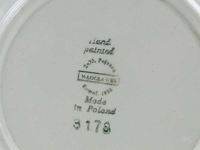 Plate Polish New Look, grey, ceramics, by E. Piwek-Białoborska, Włocławek, Poland, 1950s. - 193603