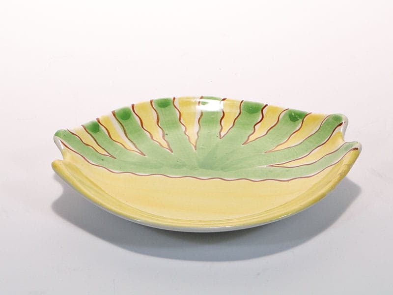 Cake plate, New Look, multicolor, ceramics, by E. Piwek-Białoborska, Włocławek, Poland, 1950s. - 193608