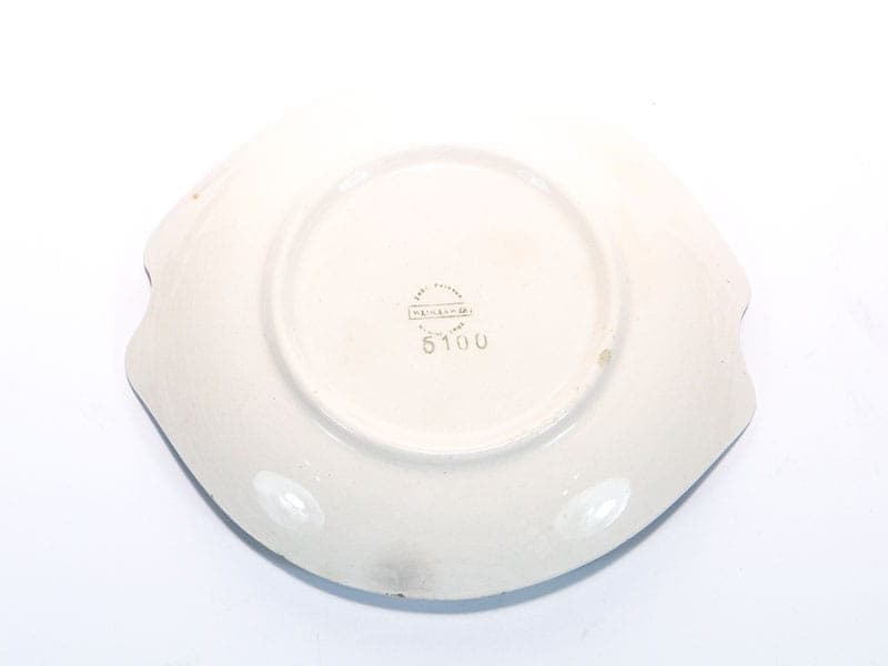 Cake plate, New Look, multicolor, ceramics, by E. Piwek-Białoborska, Włocławek, Poland, 1950s. - 193612