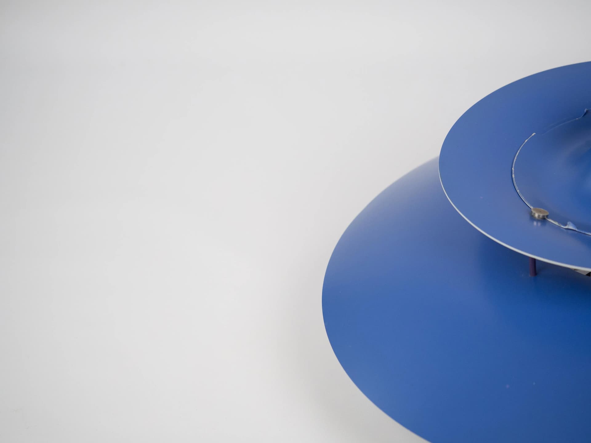 Blue and White Aluminum PH 5 Pendant Lamp, by P. Henningsen for Louis Poulsen, Denmark, 1950s - 13655