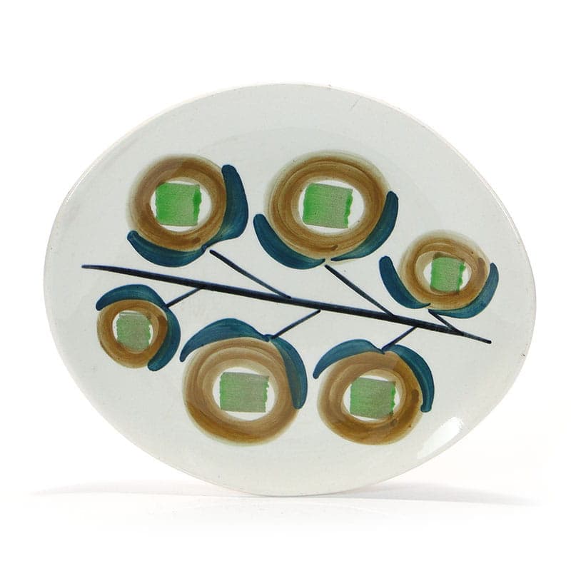 Talerz do ciasta New Look, ceramika ivory white, Włocławek, Polska, lata 50. - 193649