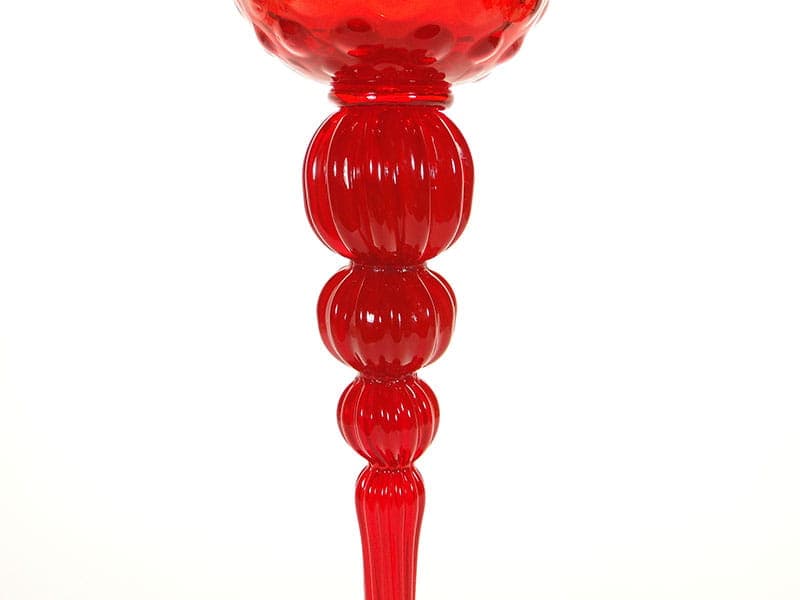 Wazon, czerwony, szkło, proj. J. Słuczan-Orkusz, Polska, lata 70. - 193690