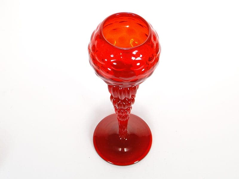 Wazon, czerwony, szkło, proj. J. Słuczan-Orkusz, Polska, lata 70. - 193691