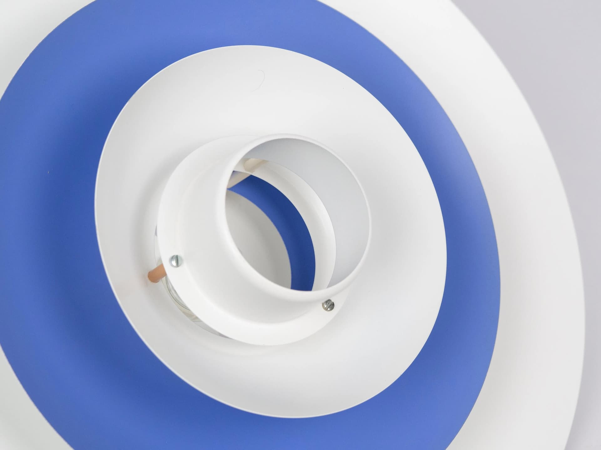 White Aluminum Pendant Lamp, Form-light, Denmark, 1980s - 13638