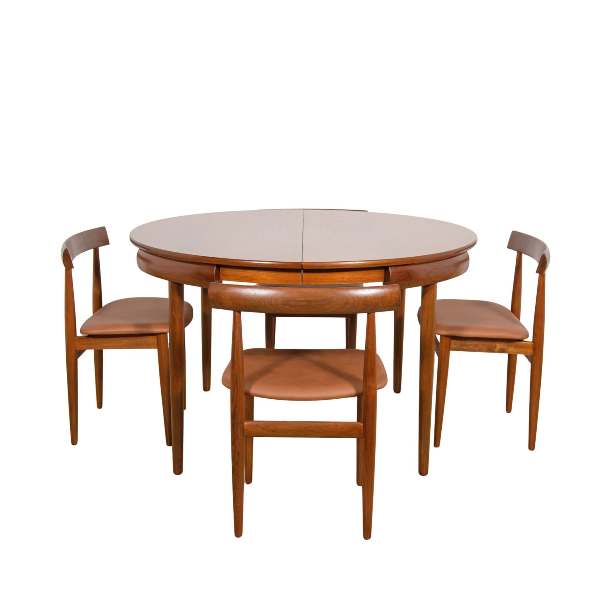 Zestaw jadalniany, proj. H. Olsen, Frem Røjle, Dania, lata 60.