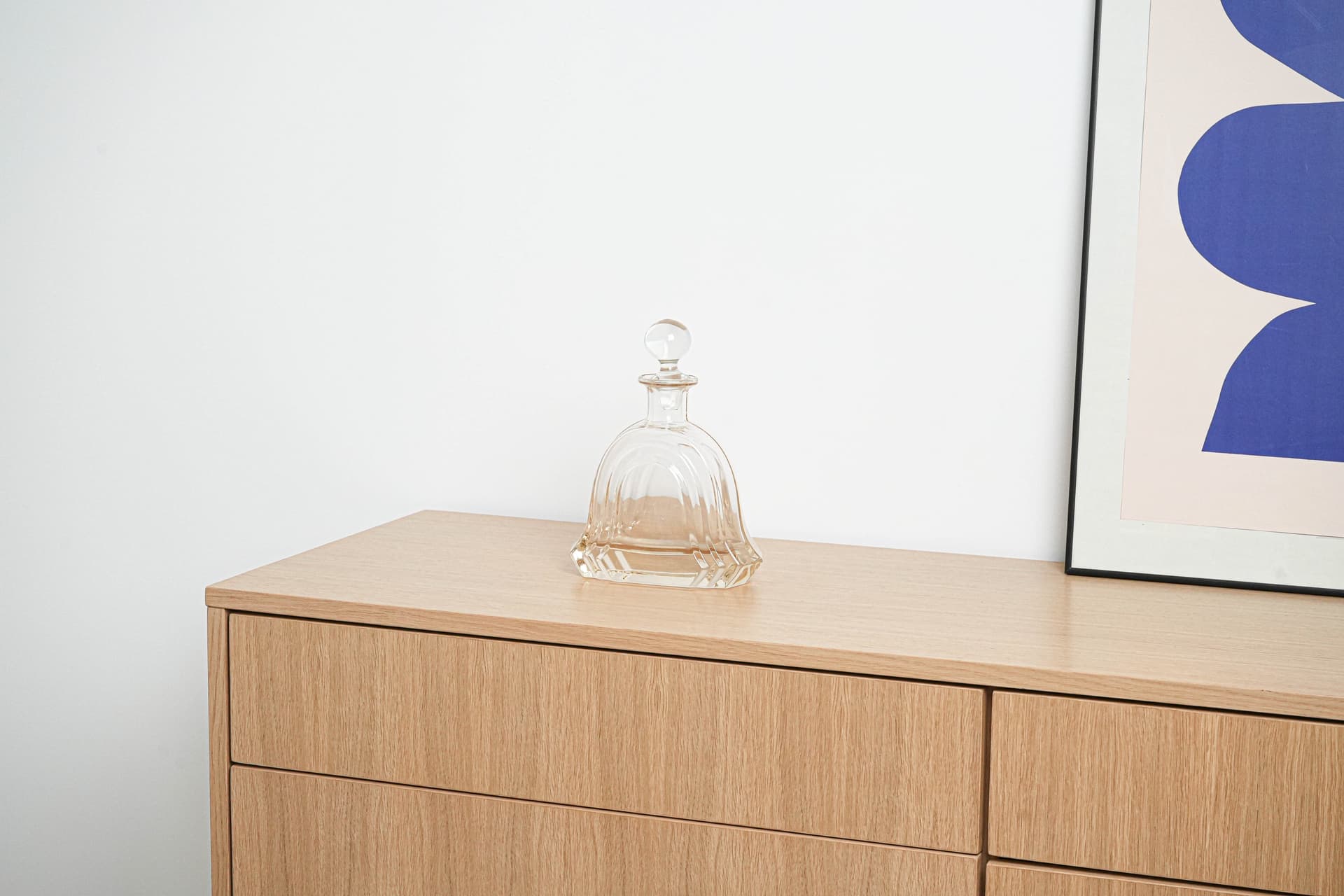 Decanter, golden glass, Italy, 1970s. - 193968