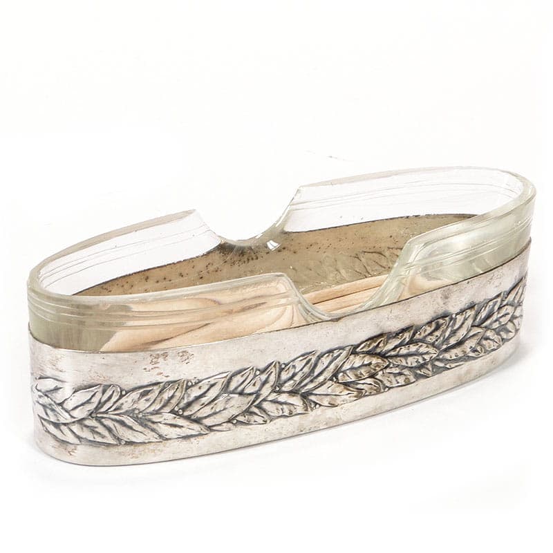 Postument na wykałaczki secesyjny, srebrny mosiądz, WMF, Niemcy, XIX w.