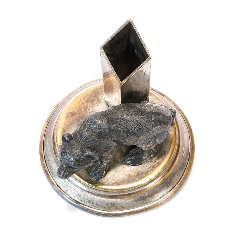 Toothpick Holder Art Deco, silver metal, Lviv, Ukraine, 1930s - 194099