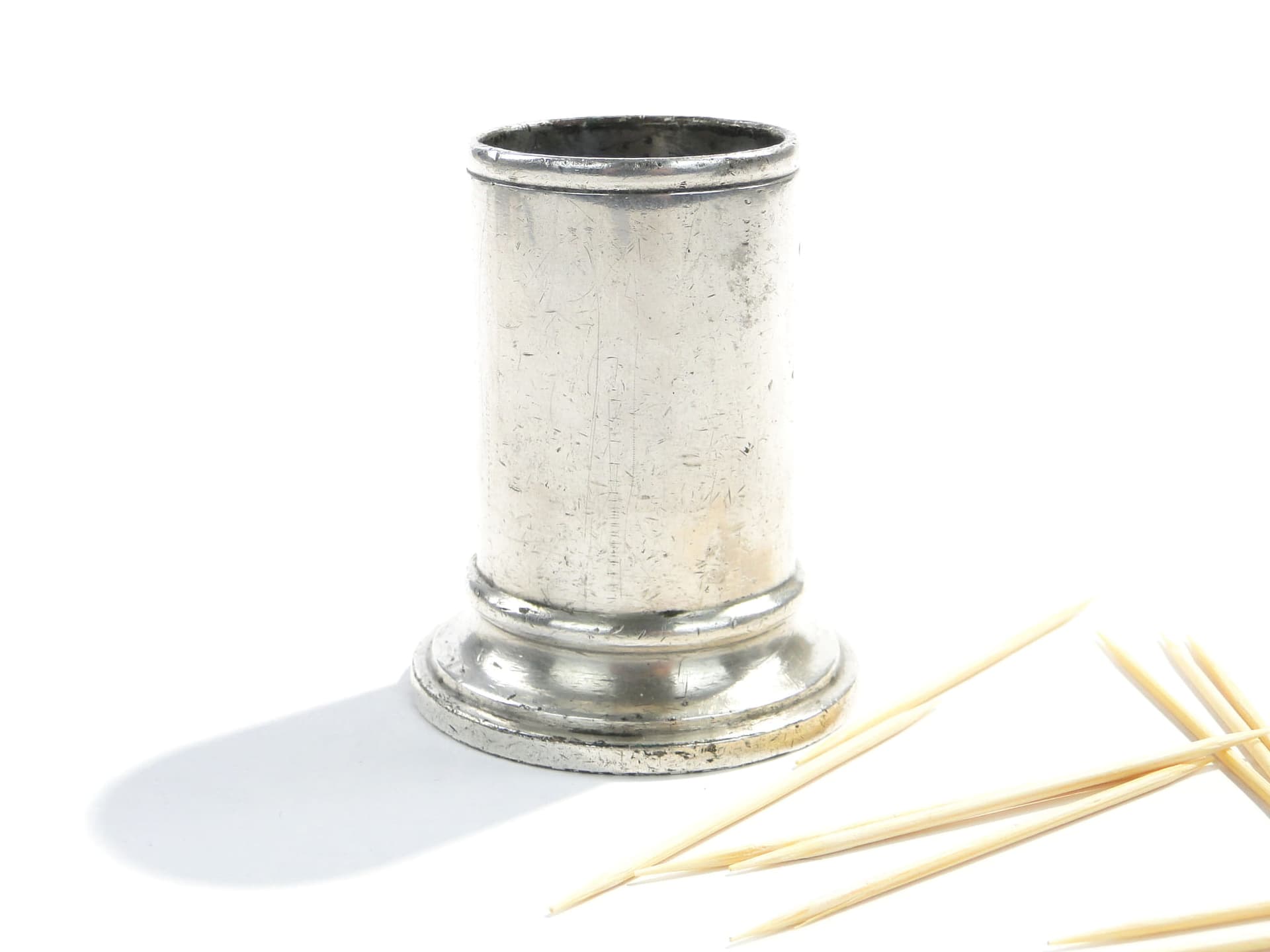 Postument na wykałaczki, mosiądz platerowany srebrem, Norblin, Polska, XIX w. - 194115