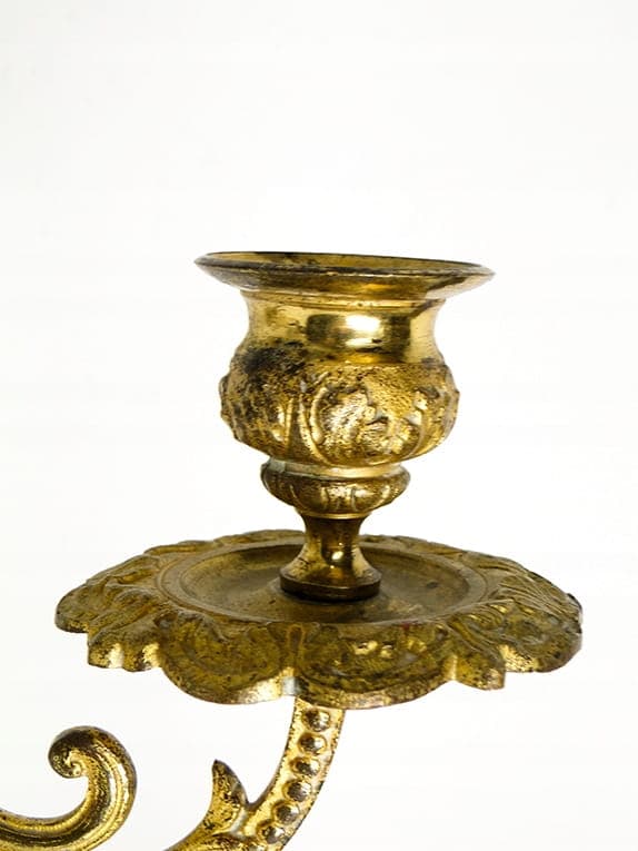 Para kinkietów Empire, złoty brąz, Francja, XIX wiek - 194233