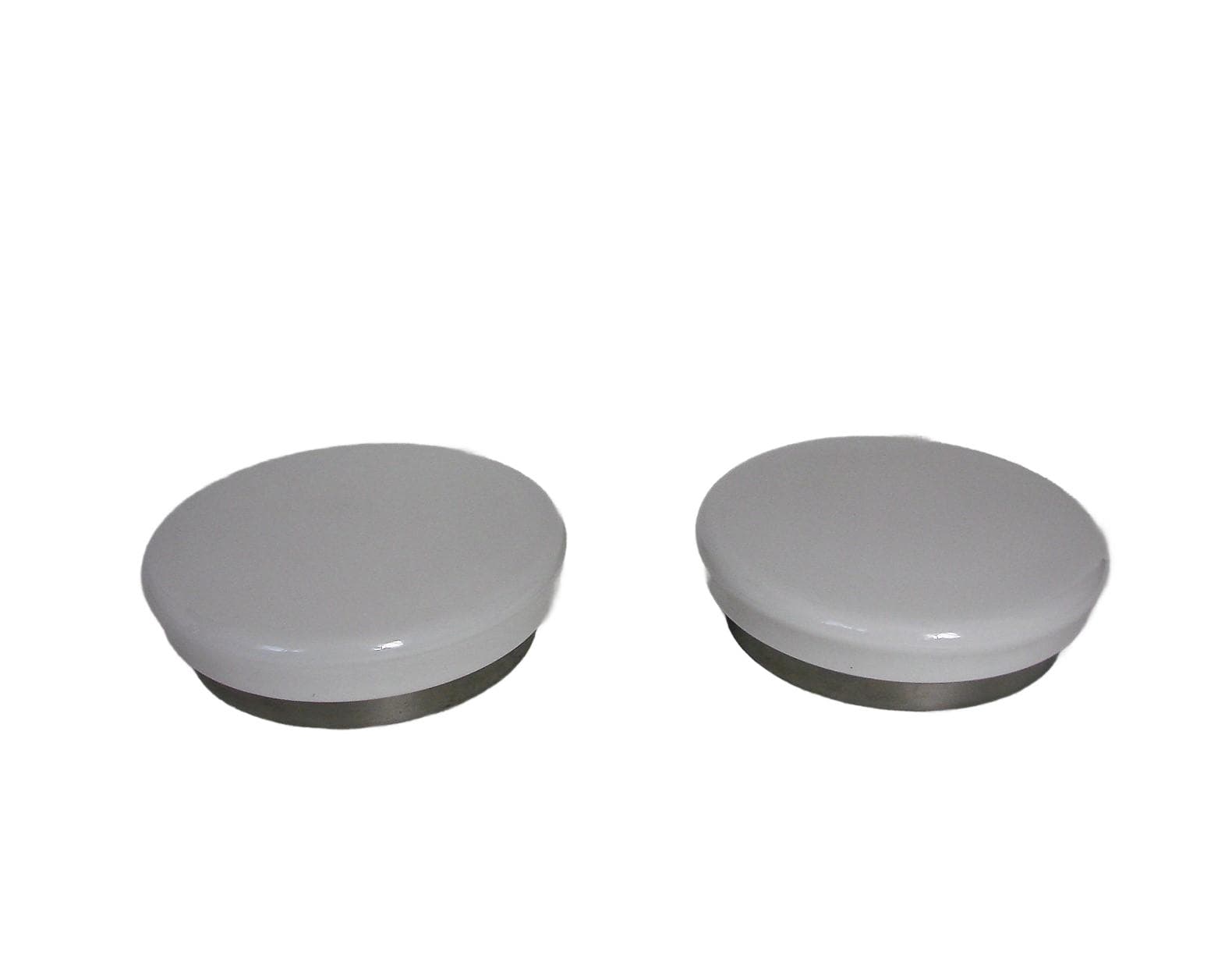 Pair of wall sconces, white glass, chrome steel, 1980s.