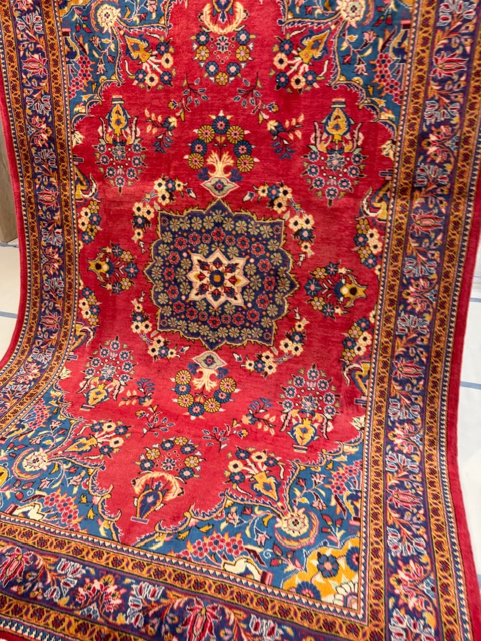 Dywan Keshan 320x210 cm, czerwony, wełna, Iran - 194364