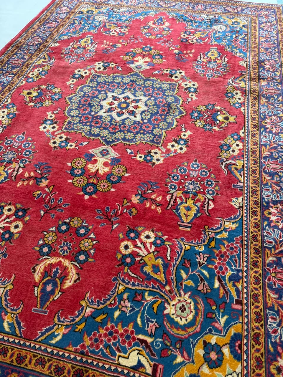 Dywan Keshan 320x210 cm, czerwony, wełna, Iran - 194360