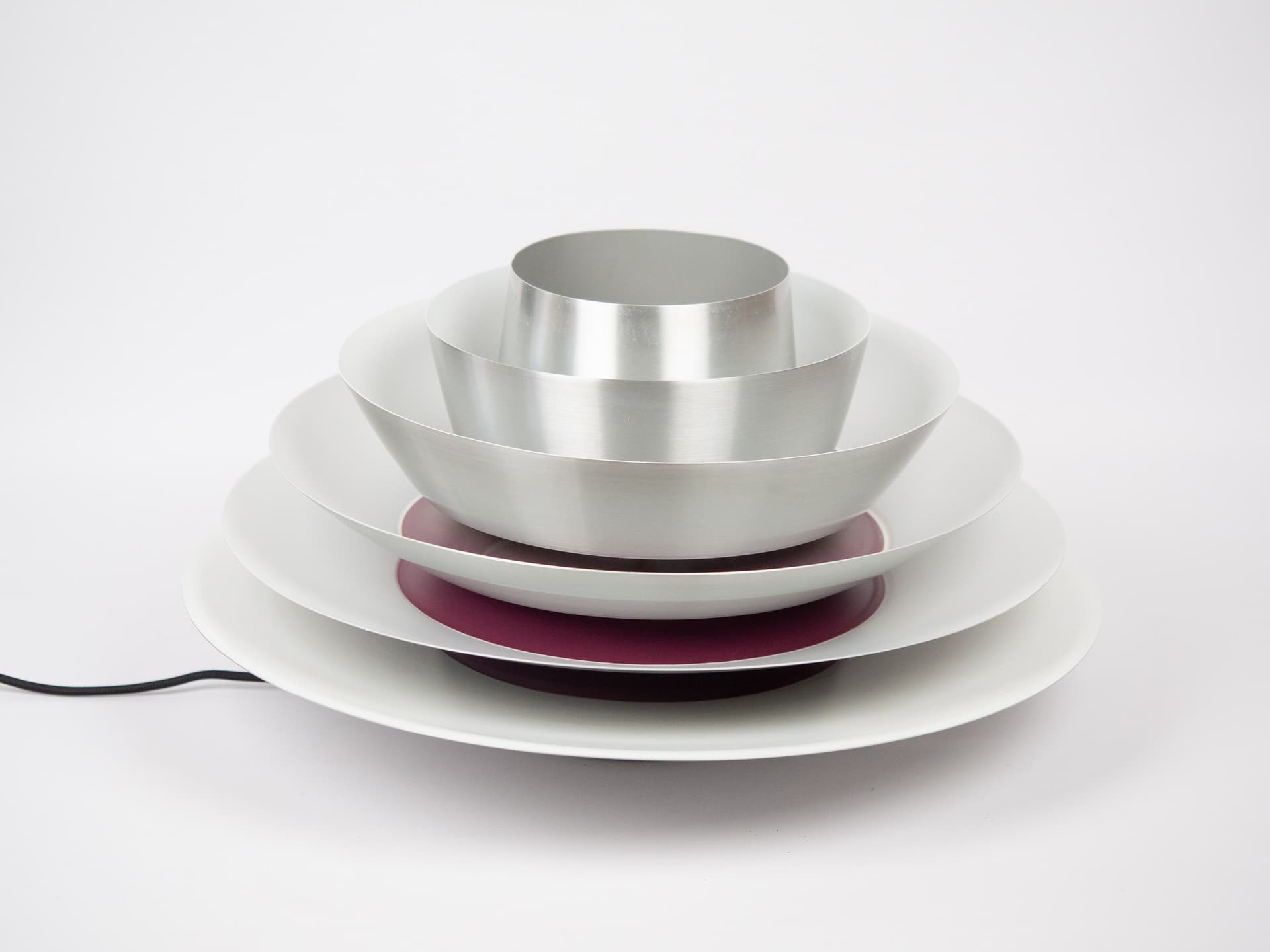 Pendant Lamp Verona, silver aluminum, by S. Middelboe, Lyfa, Denmark, 1960s. - 194432