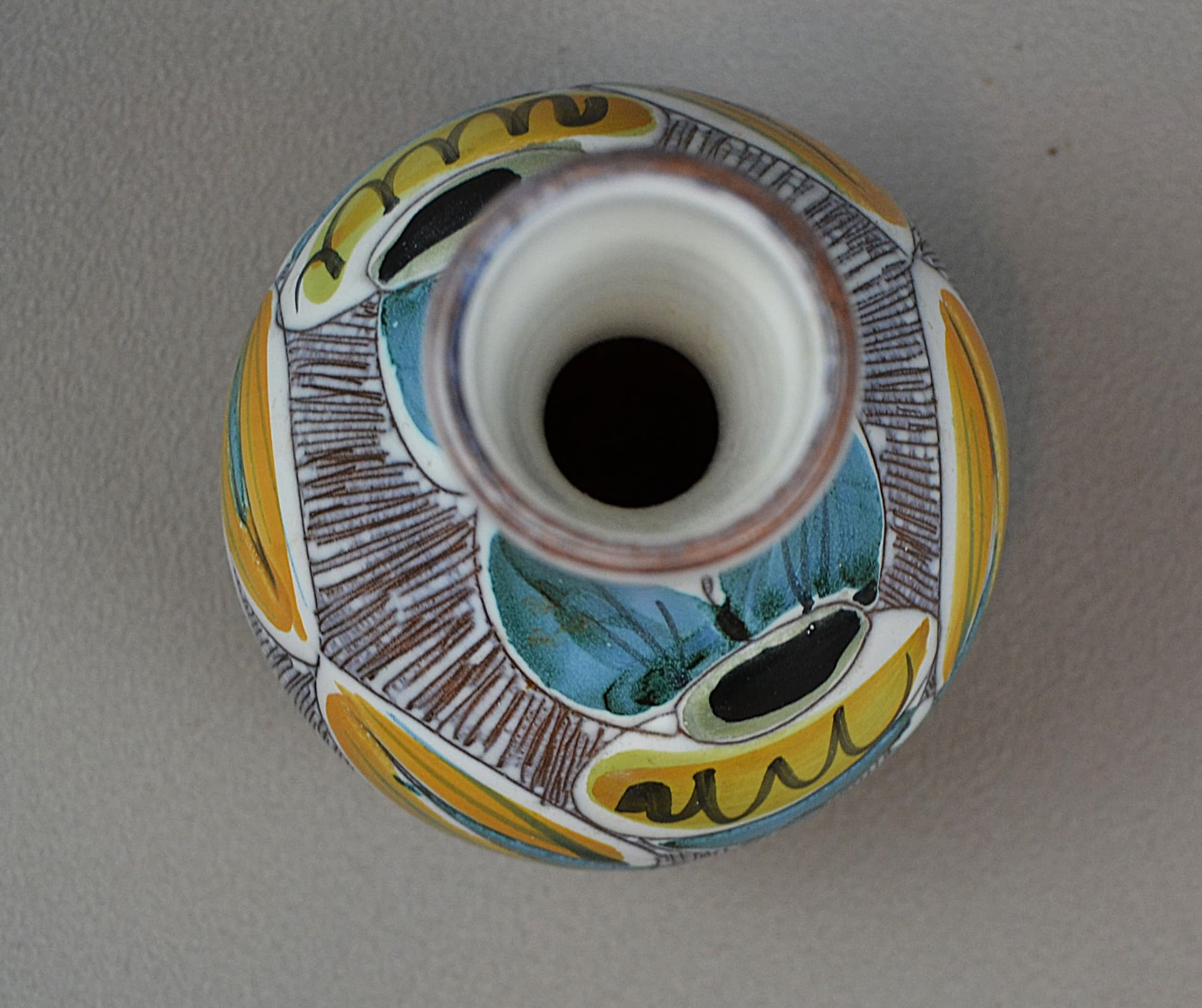 Wazon, multikolor, ceramika, Szwecja, lata 70. - 194559