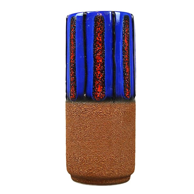 Wazon cylindryczny, multikolor, ceramika, Dümler & Breiden, Niemcy, lata 60. - WYMIARY