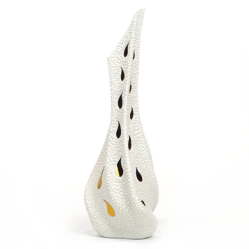 Wazon Kropla, porcelana biała, Steatyt Katowice, Polska, lata 60.