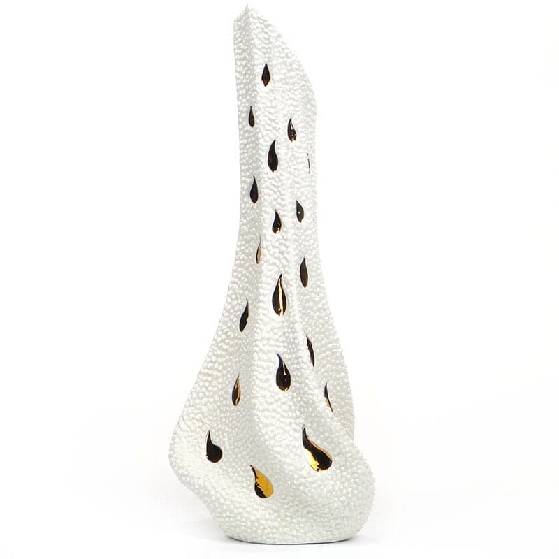 Wazon Kropla, porcelana biała, Steatyt Katowice, Polska, lata 60. - 194649