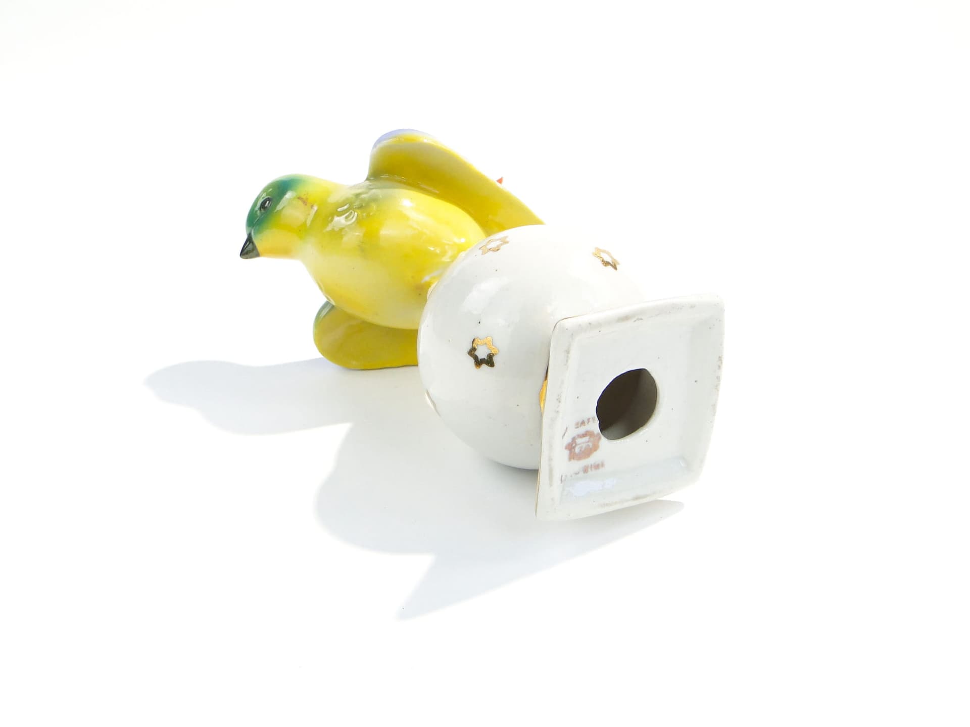 Figurka ptaszek japoński, multikolor, porcelana, Polska, lata 60. - 194673