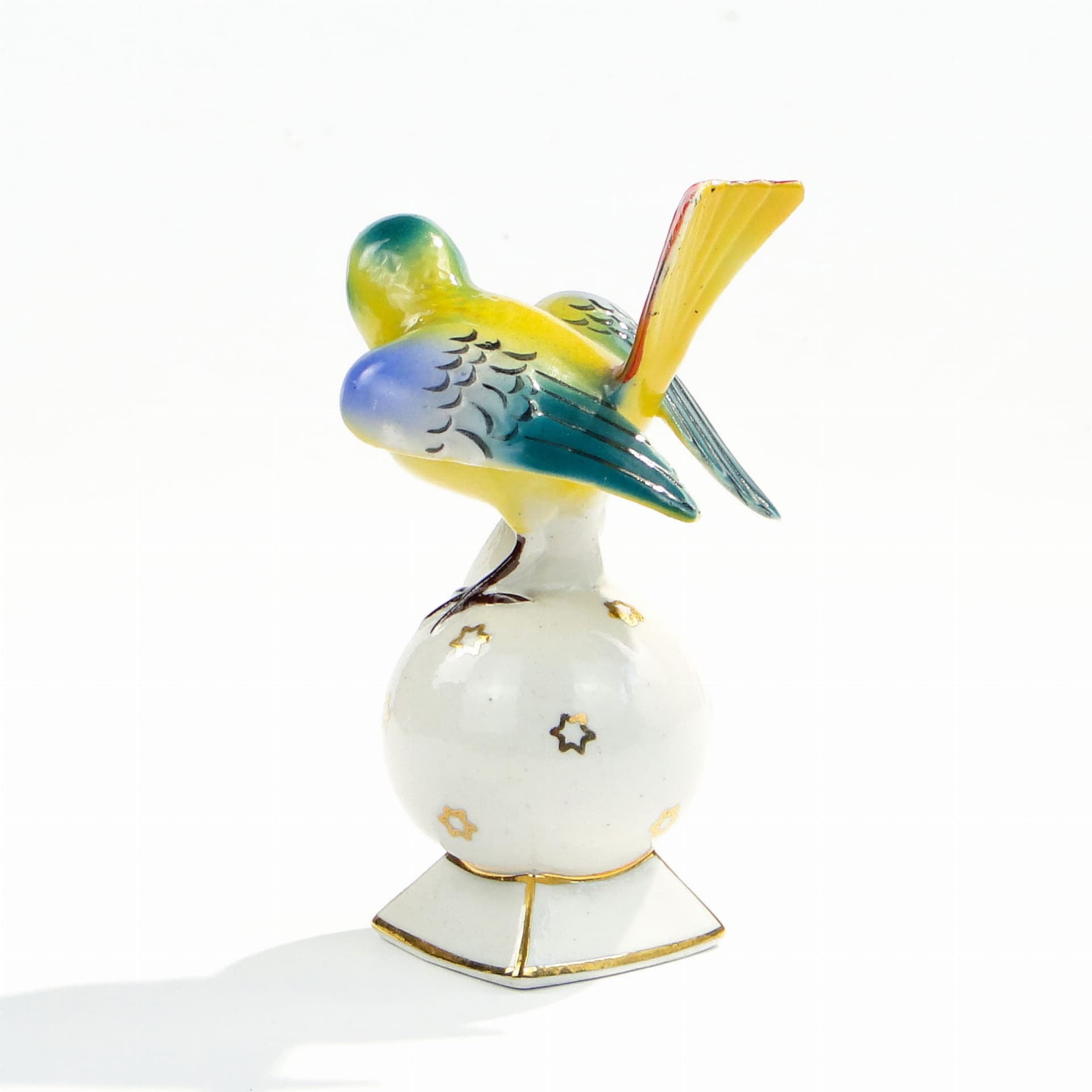 Figurka ptaszek japoński, multikolor, porcelana, Polska, lata 60. - 194670