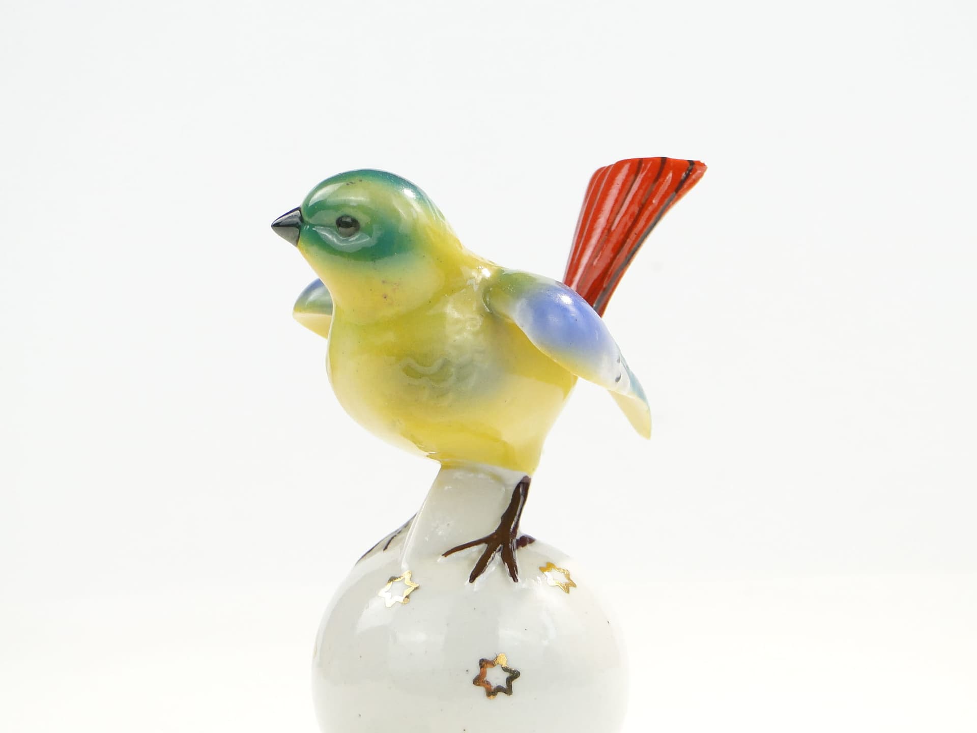 Figurka ptaszek japoński, multikolor, porcelana, Polska, lata 60. - 194674