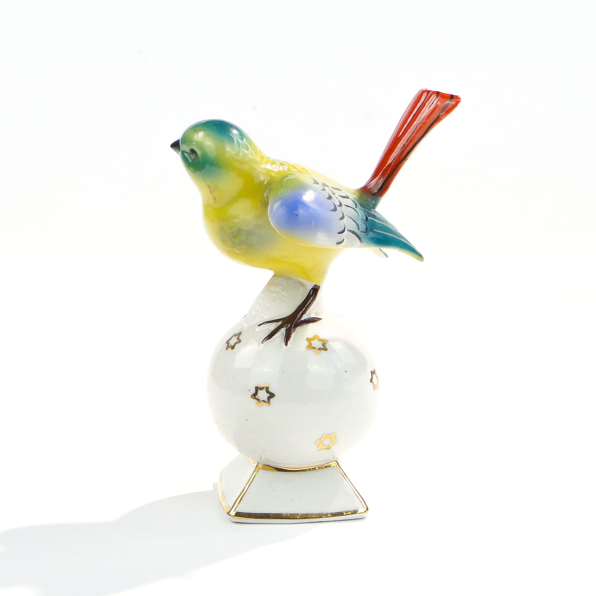 Figurka ptaszek japoński, multikolor, porcelana, Polska, lata 60. - 194669