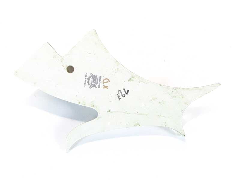 Wazon ścienny, zielony, porcelana, Polska, lata 60. - 194708