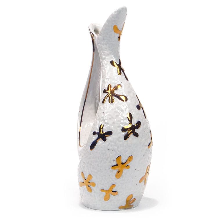 Dzbanek Kogucik Pop Art, biały, porcelana, Steatyt, Polska, lata 60. - 194713