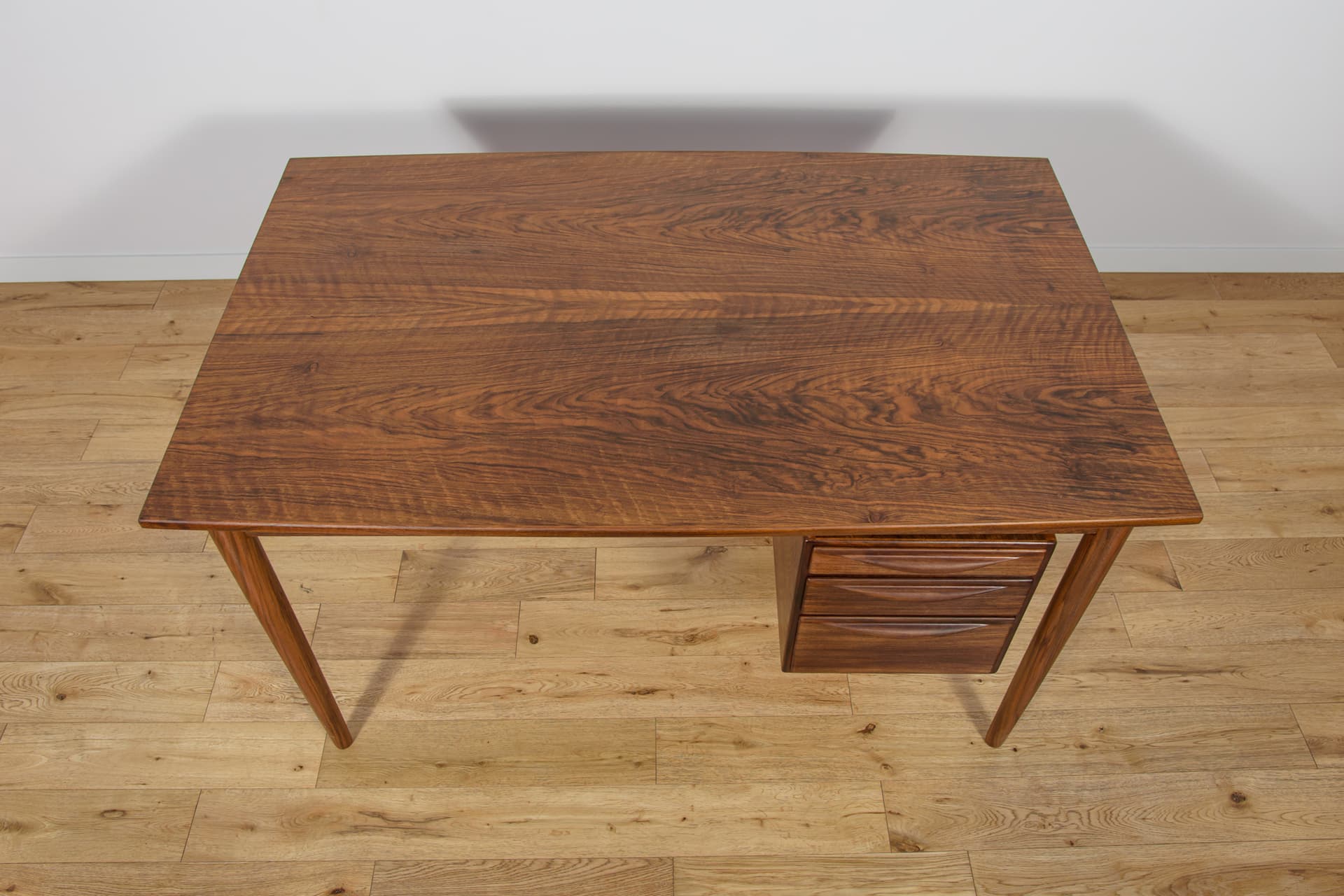 Desk, walnut brown, by R. Hansen, Denmark, 1960s - 194722