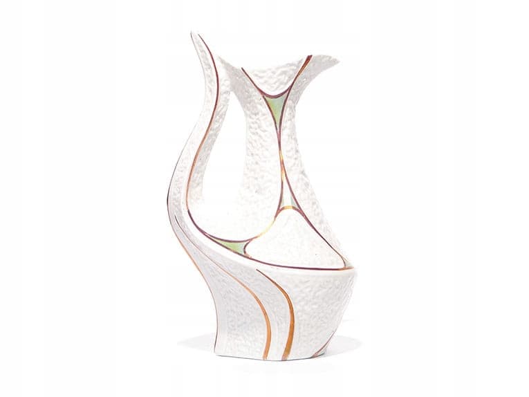 Wazon, ivory white porcelana, Steatyt, Polska, lata 60.