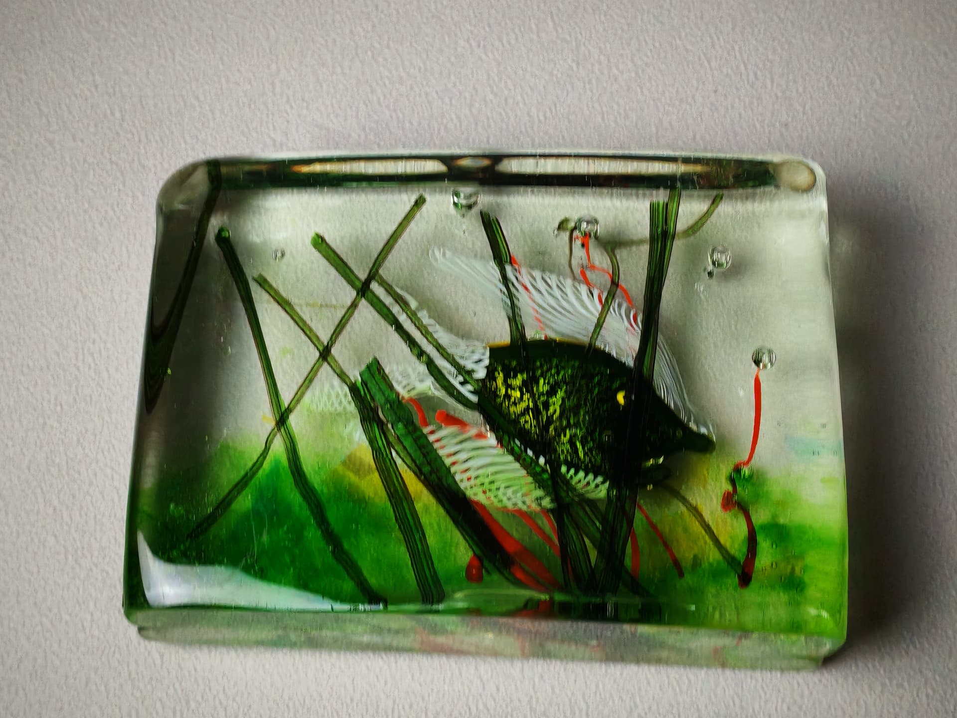 Rzeźba akwarium Murano, szkło transparent, Włochy, lata 60. - 194878